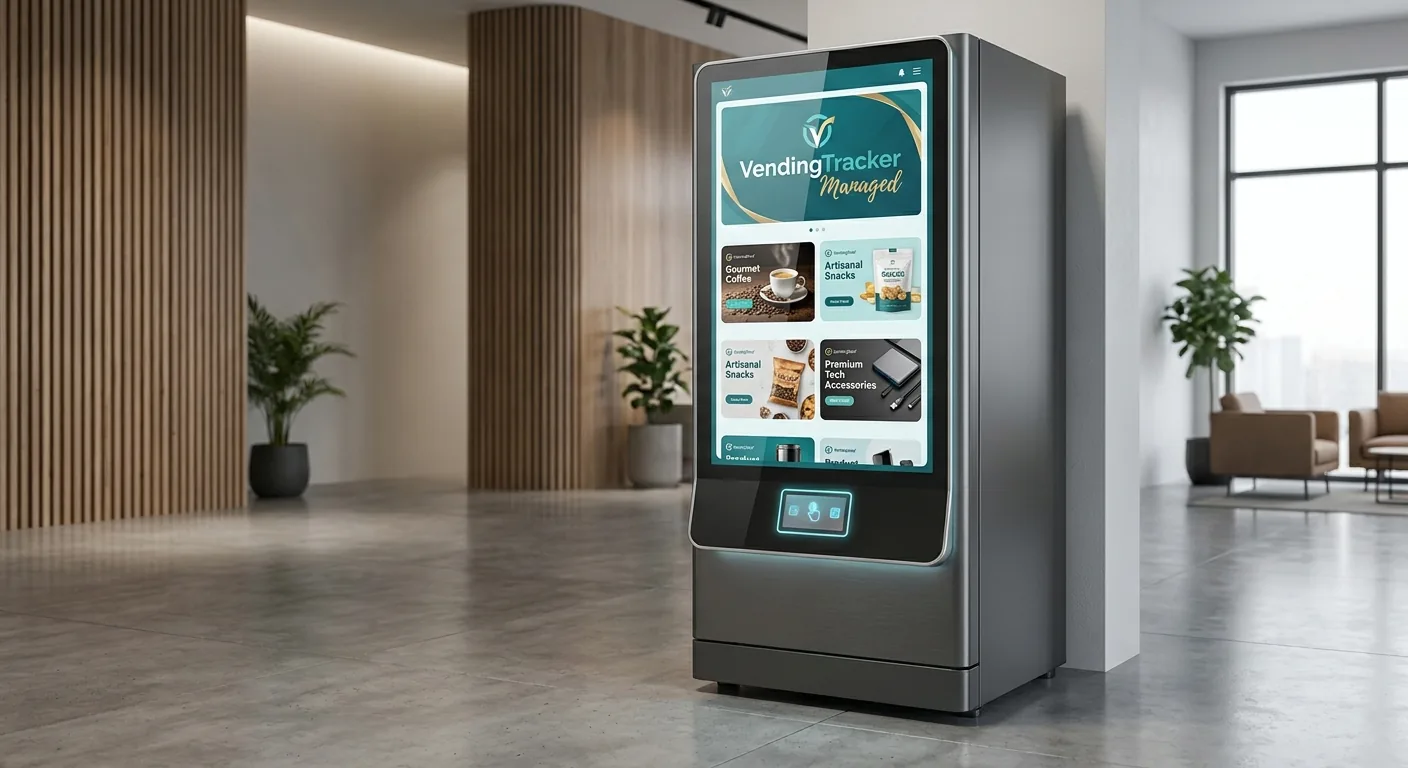 Cloud-gesteuerter Promotion-Inhalt auf einem Vending-Bildschirm