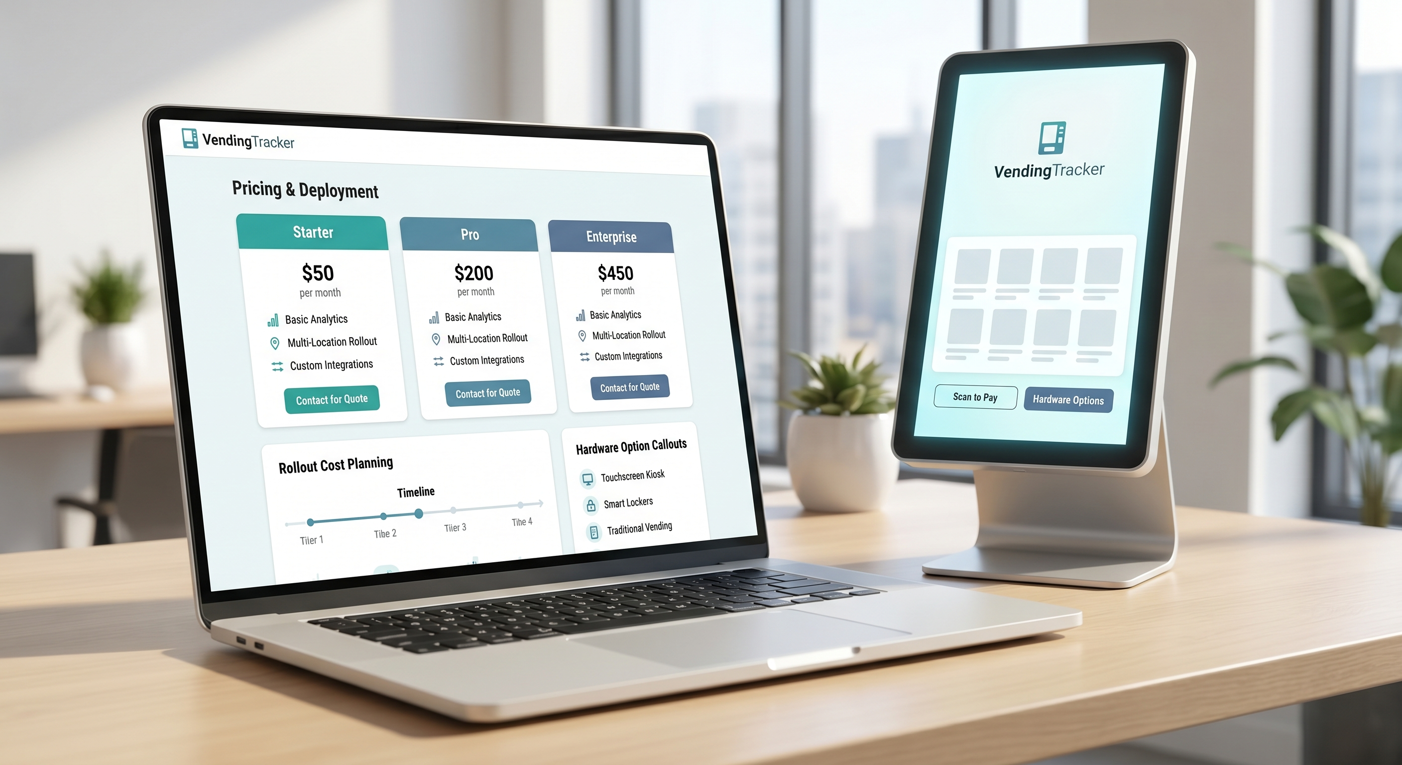 VendingTracker-Workspace zur Preisplanung für Software- und Deployment-Entscheidungen